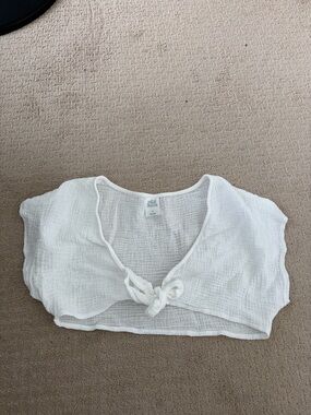 Wild Fable Front Tie Crop Top